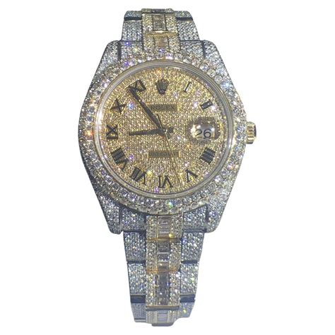 iced out rolex replica watches|iced out rolex datejust.